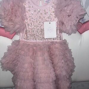 Little Miss Pink Sequin Kids Formal Dress